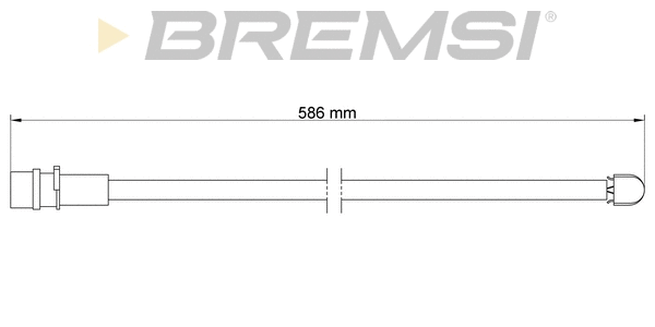 Warning Contact, brake pad wear (WI0538)