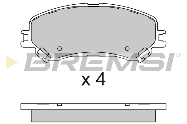 Brake Pad Set, disc brake (BP3793)