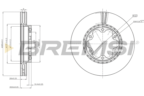 Brake Disc (CD8269V)