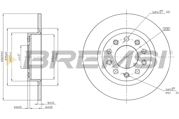 Brake Disc (CD8333S)