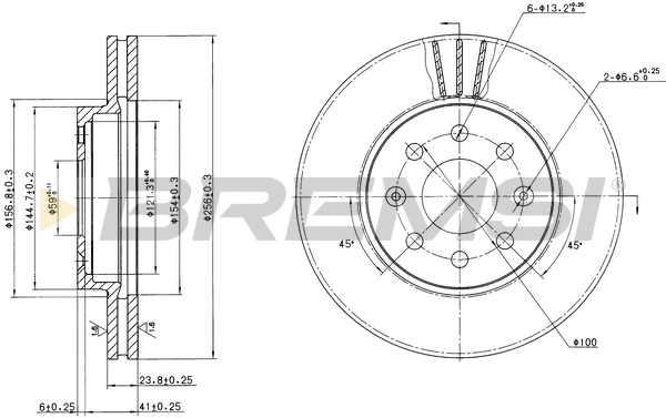 Brake Disc (CD7565V)