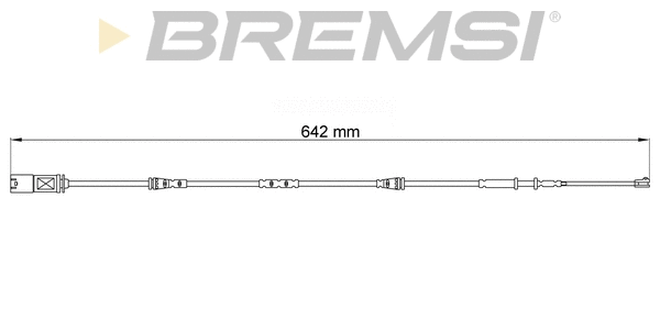 Warning Contact, brake pad wear (WI0905)