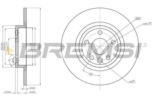 Brake Disc (CD8633S)