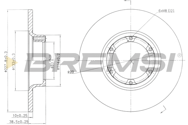 Brake Disc (CD6016S)