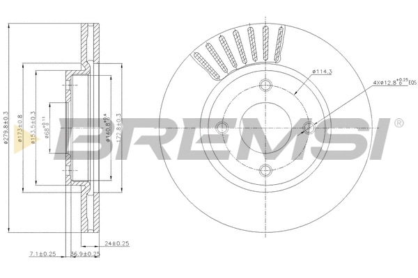 Brake Disc (CD7940V)
