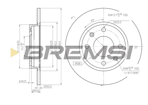 Brake Disc (CD6059S)