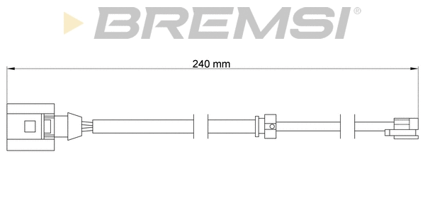 Warning Contact, brake pad wear (WI0726)