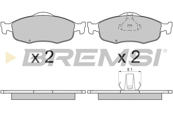 Brake Pad Set, disc brake (BP2592)