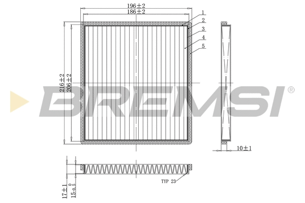 Filter, cabin air (FC0089A)