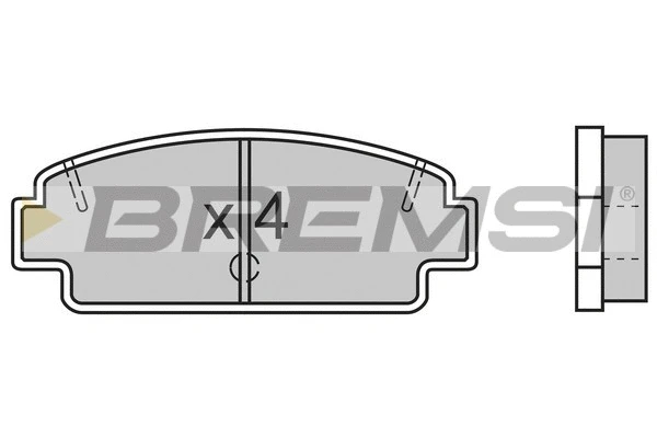 Brake Pad Set, disc brake (BP2492)