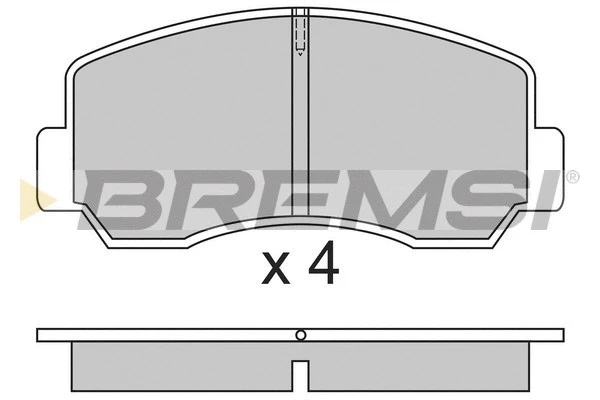Brake Pad Set, disc brake (BP2296)