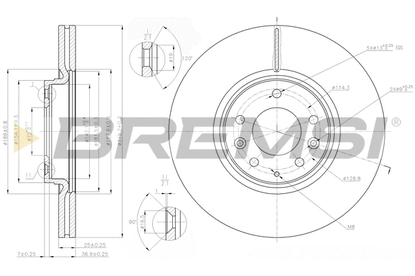 Brake Disc (CD7880V)