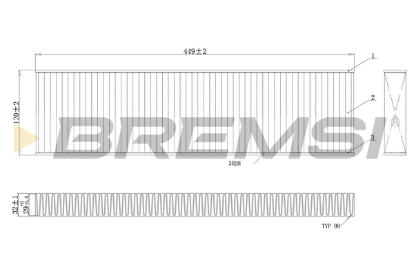 Filter, cabin air (FC0474)