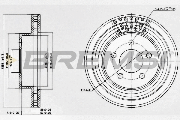 Brake Disc (CD7184V)