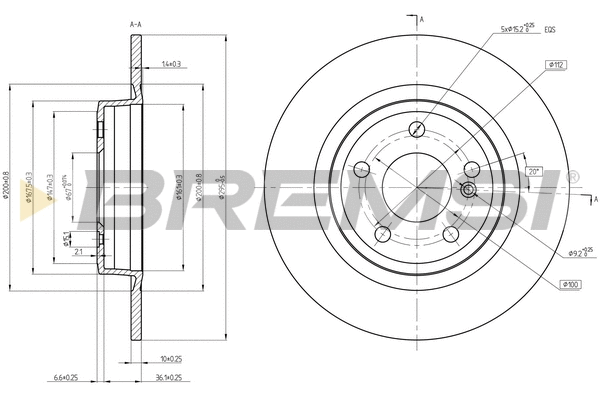 Brake Disc (CD8486S)