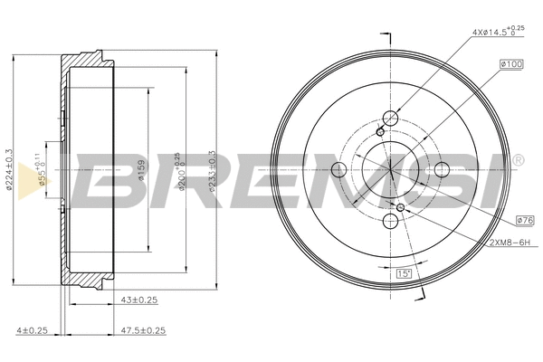 Brake Drum (CR5338)