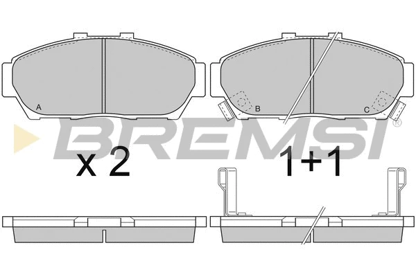 Brake Pad Set, disc brake (BP2736)