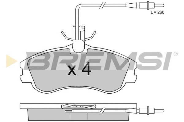 Brake Pad Set, disc brake (BP2711)