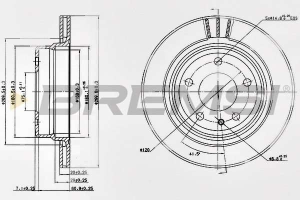 Brake Disc (CD6520V)