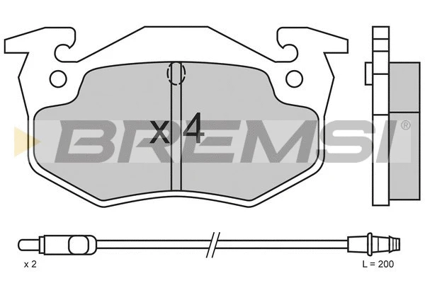 Brake Pad Set, disc brake (BP2338)