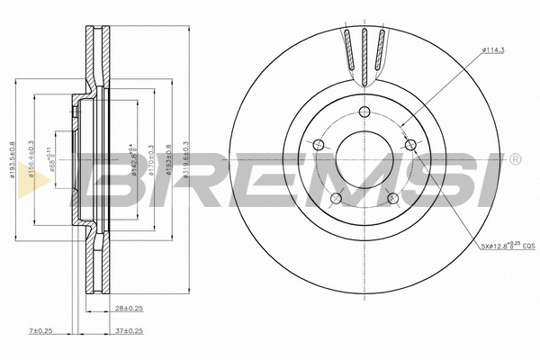 Brake Disc (CD7724V)
