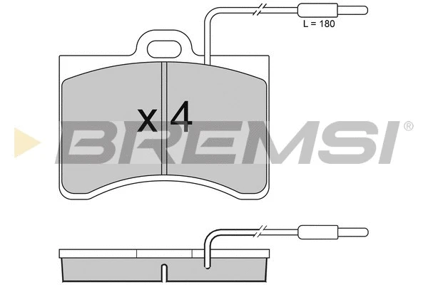 Brake Pad Set, disc brake (BP2092)