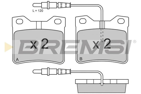 Brake Pad Set, disc brake (BP2705)