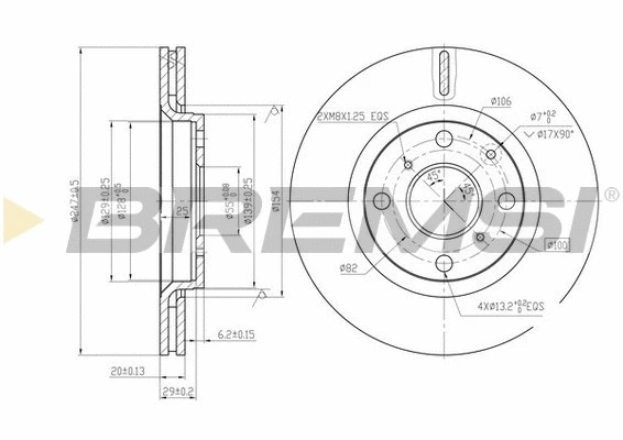 Brake Disc (CD7527V)
