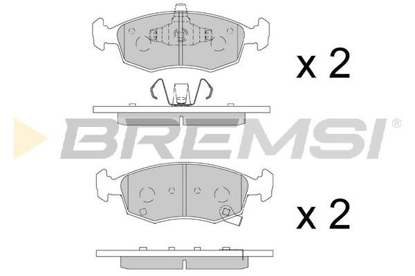 Brake Pad Set, disc brake (BP3891)
