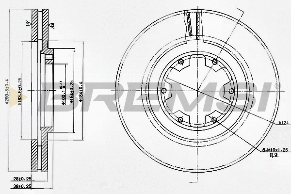 Brake Disc (CD7626V)
