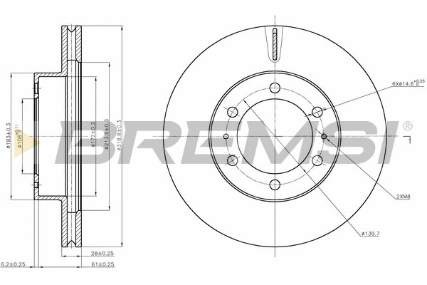 Brake Disc (CD8475V)
