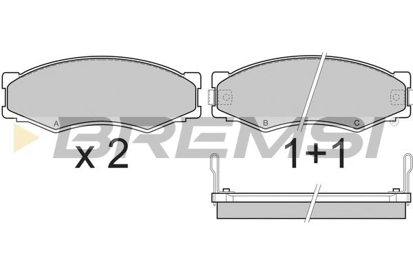 Brake Pad Set, disc brake (BP2301)