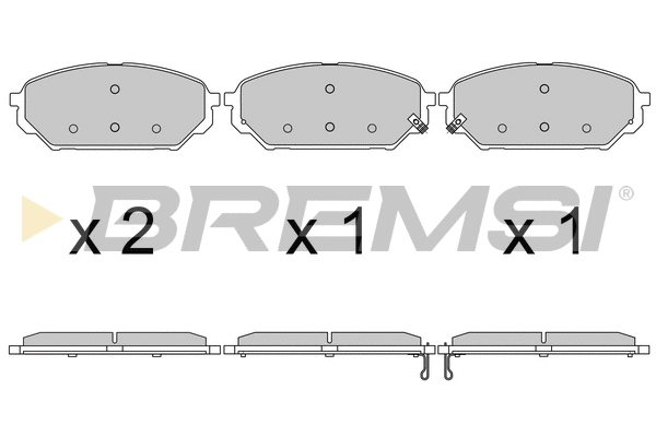 Brake Pad Set, disc brake (BP3619)