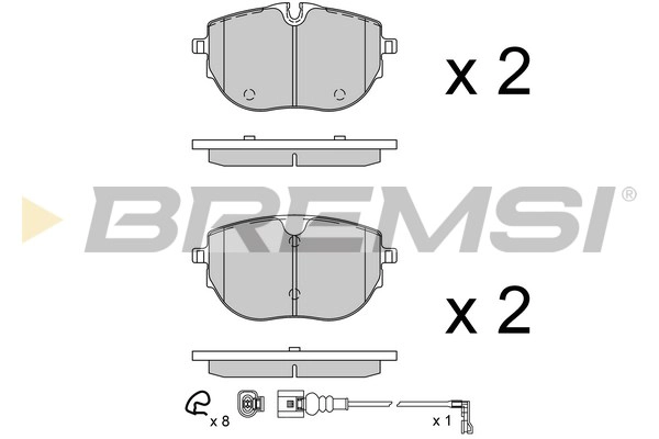 Brake Pad Set, disc brake (BP3944)