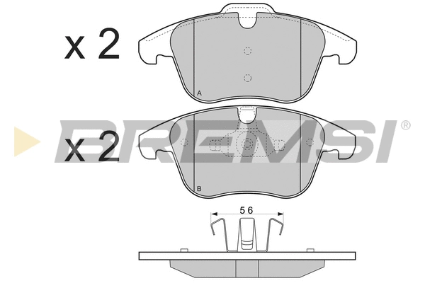 Brake Pad Set, disc brake (BP3297)