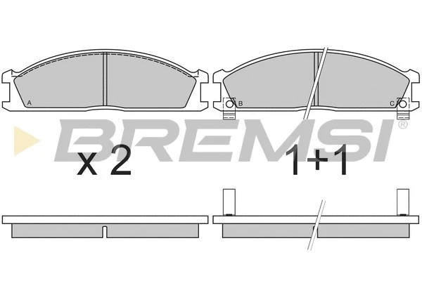 Brake Pad Set, disc brake (BP2370)