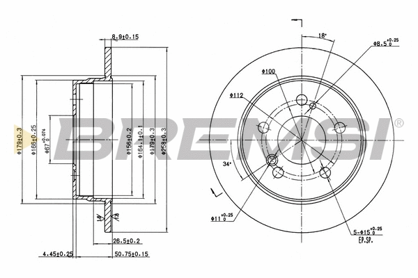 Brake Disc (CD6122S)