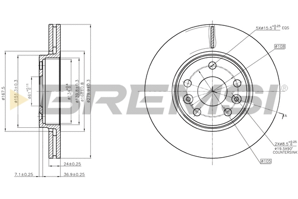 Brake Disc (CD7979V)