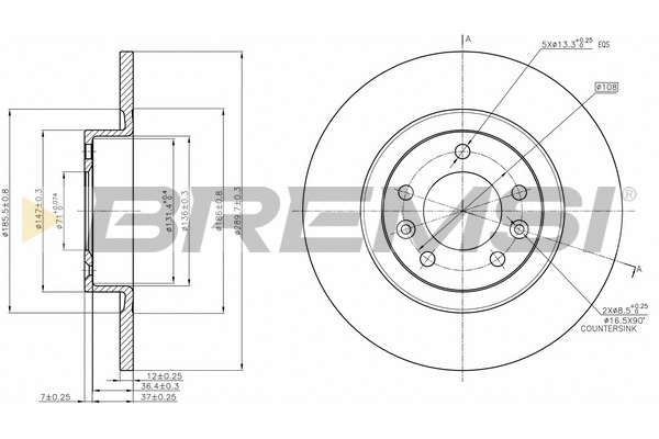 Brake Disc (CD8297S)