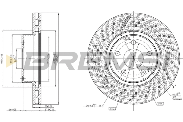 Brake Disc (CD7427V)