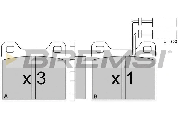 Brake Pad Set, disc brake (BP2224)