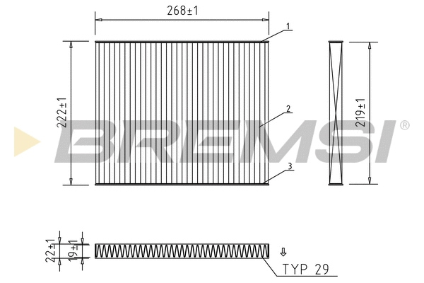 Filter, cabin air (FC0174A)