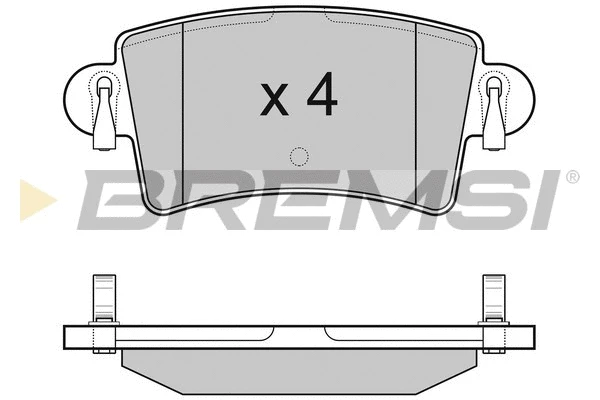 Brake Pad Set, disc brake (BP3074)