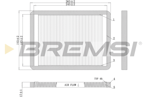 Filter, cabin air (FC1547)