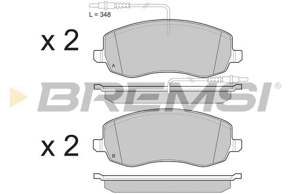 Brake Pad Set, disc brake (BP3499)