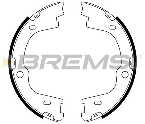 Brake Shoe Set, parking brake (GF0769)