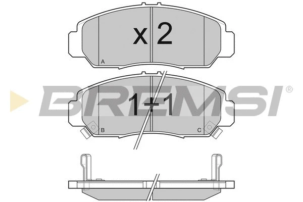 Brake Pad Set, disc brake (BP3059)