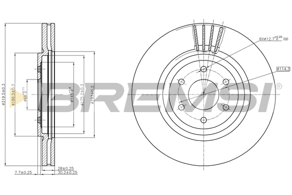Brake Disc (CD7611V)
