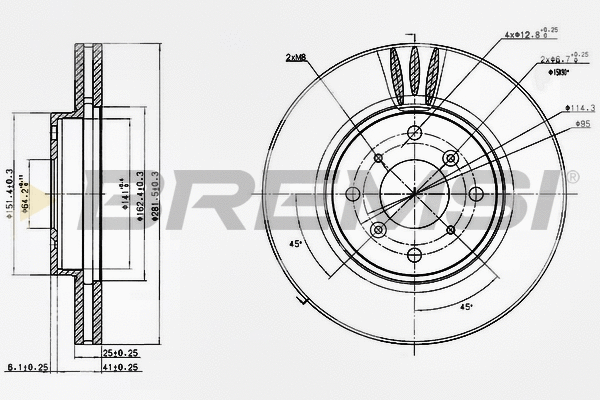 Brake Disc (CD7119V)