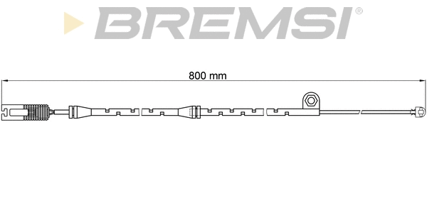 Warning Contact, brake pad wear (WI0584)